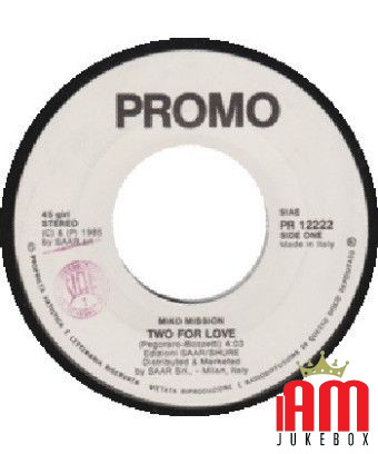 Two For Love Radio Love [Miko Mission,...] - Vinyle 7", 45 RPM, Promo [product.brand] 1 - Shop I'm Jukebox 