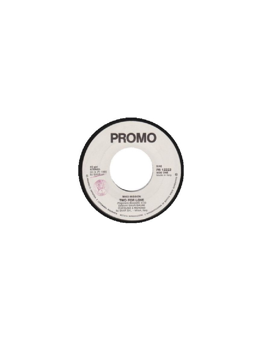 Two For Love Radio Love [Miko Mission,...] – Vinyl 7", 45 RPM, Promo [product.brand] 1 - Shop I'm Jukebox 