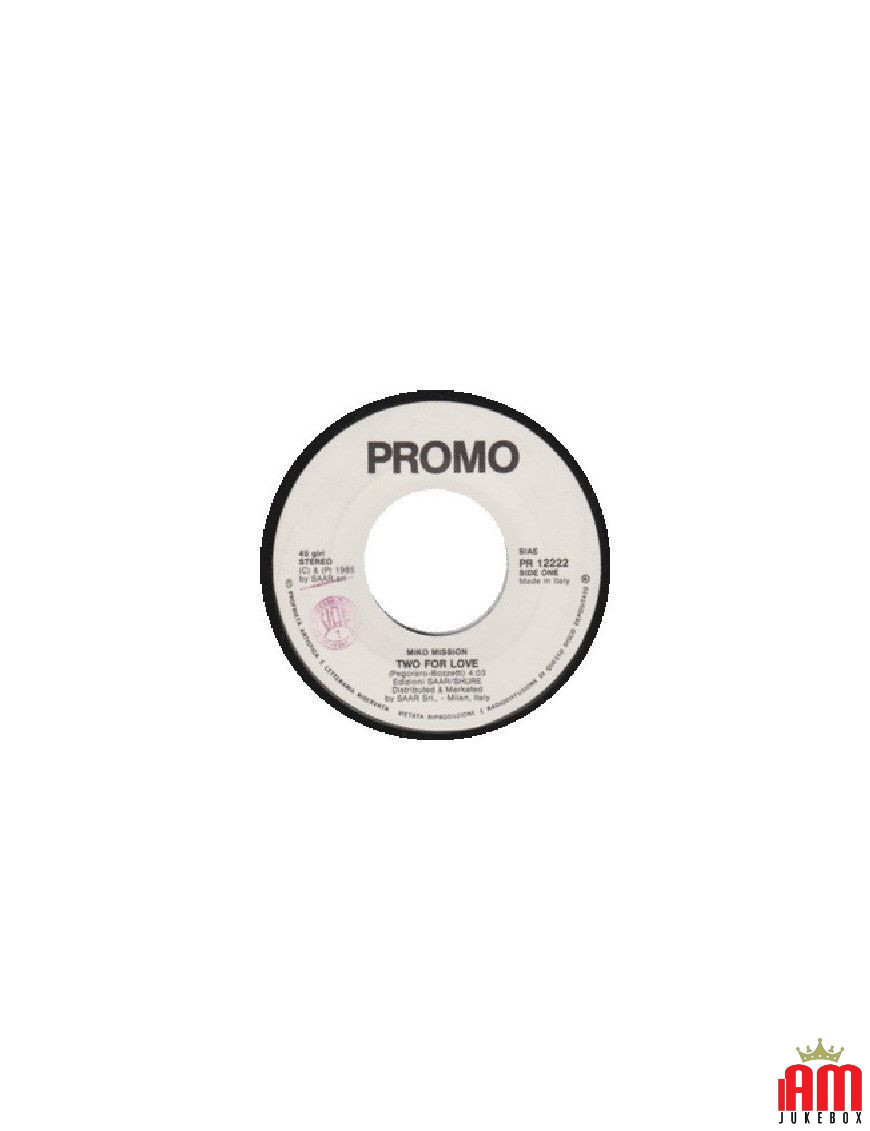 Two For Love Radio Love [Miko Mission,...] - Vinyle 7", 45 RPM, Promo [product.brand] 1 - Shop I'm Jukebox 