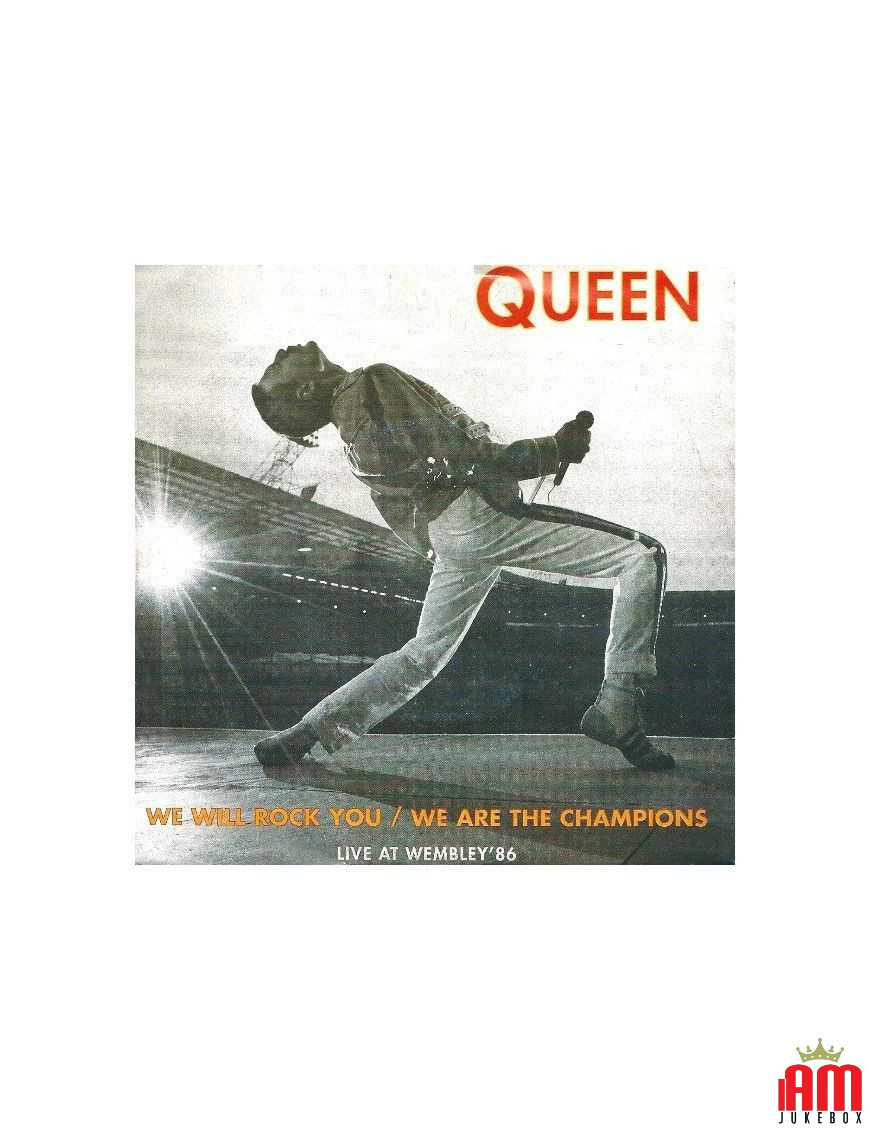 We Will Rock You We Are The Champions (Live At Wembley '86) [Queen] – Vinyl 7", 45 RPM [product.brand] 1 - Shop I'm Jukebox 