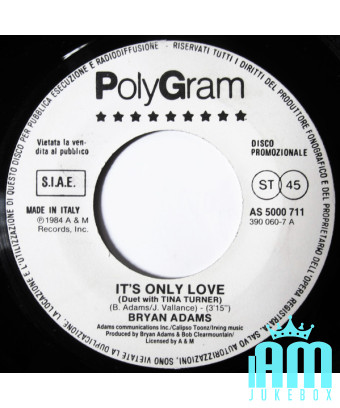 C'est seulement de l'amour, quelque chose à propos de toi [Bryan Adams,...] - Vinyl 7", 45 RPM, Promo [product.brand] 1 - Shop I