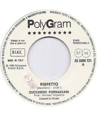 Rispetto Right And Wrong [Zucchero,...] - Vinyl 7", Promo [product.brand] 1 - Shop I'm Jukebox 