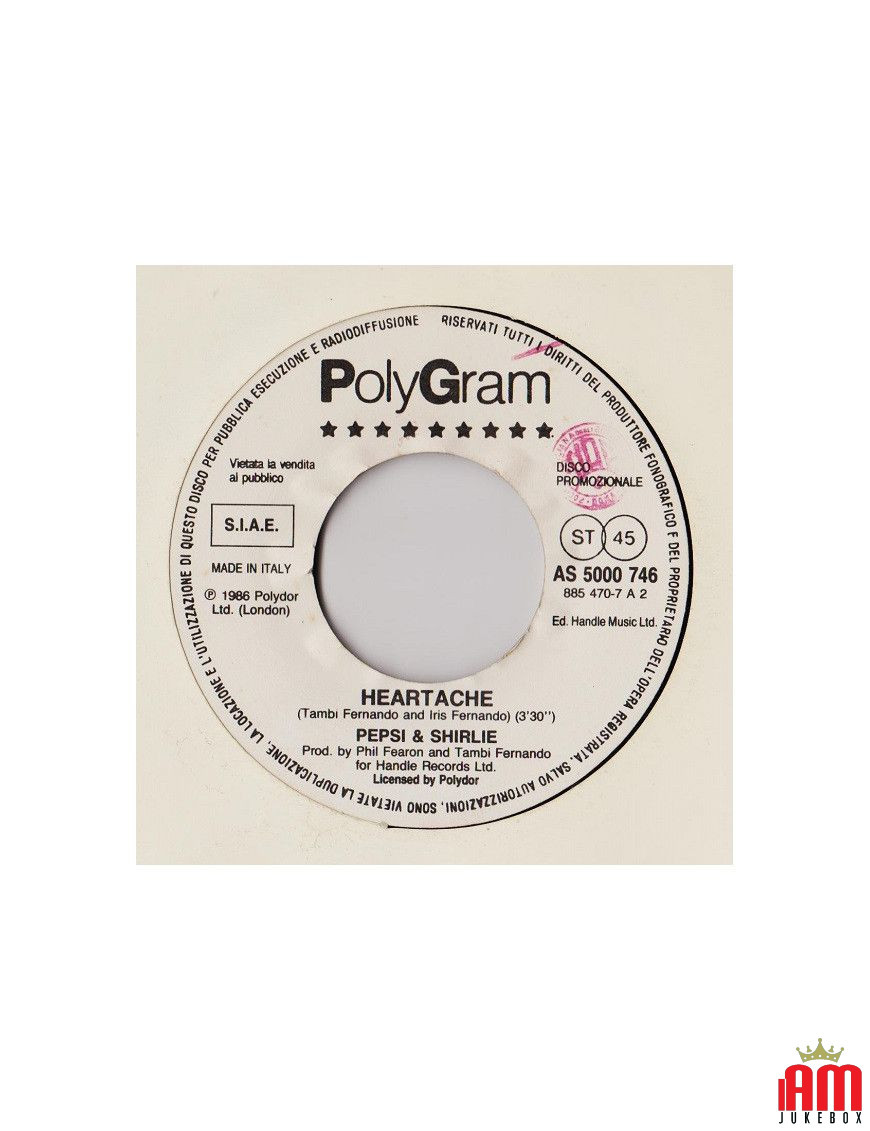 Heartache C'est La Ouate [Pepsi & Shirlie,...] - Vinyl 7", 45 RPM, Promo [product.brand] 1 - Shop I'm Jukebox 