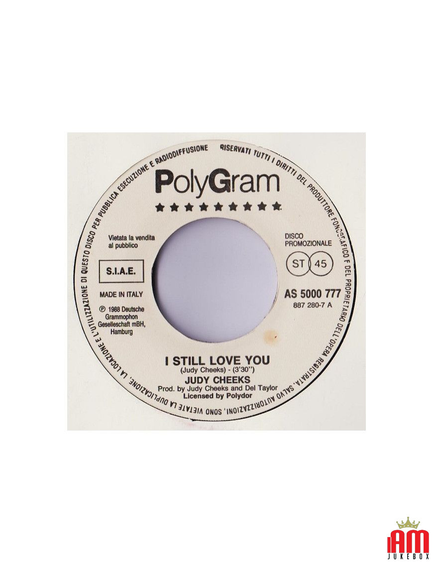 I Still Love You Dr! Dr! [Judy Cheeks,...] - Vinyl 7", 45 RPM, Promo [product.brand] 1 - Shop I'm Jukebox 