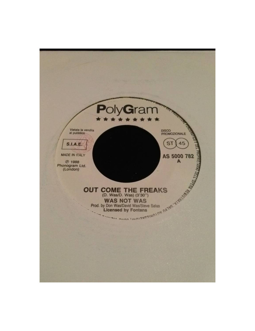 Out Come The Freaks Love Struck [Was (Not Was),...] - Vinyle 7", 45 RPM, Promo [product.brand] 1 - Shop I'm Jukebox 