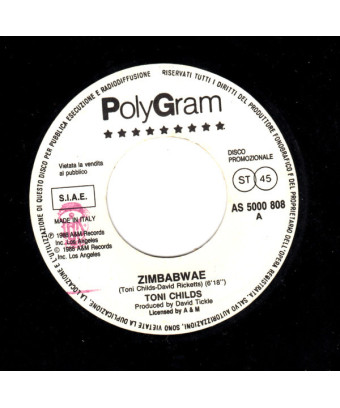 Zimbabwae   Il Mio Pianoforte [Toni Childs,...] - Vinyl 7", 45 RPM, Promo, Stereo
