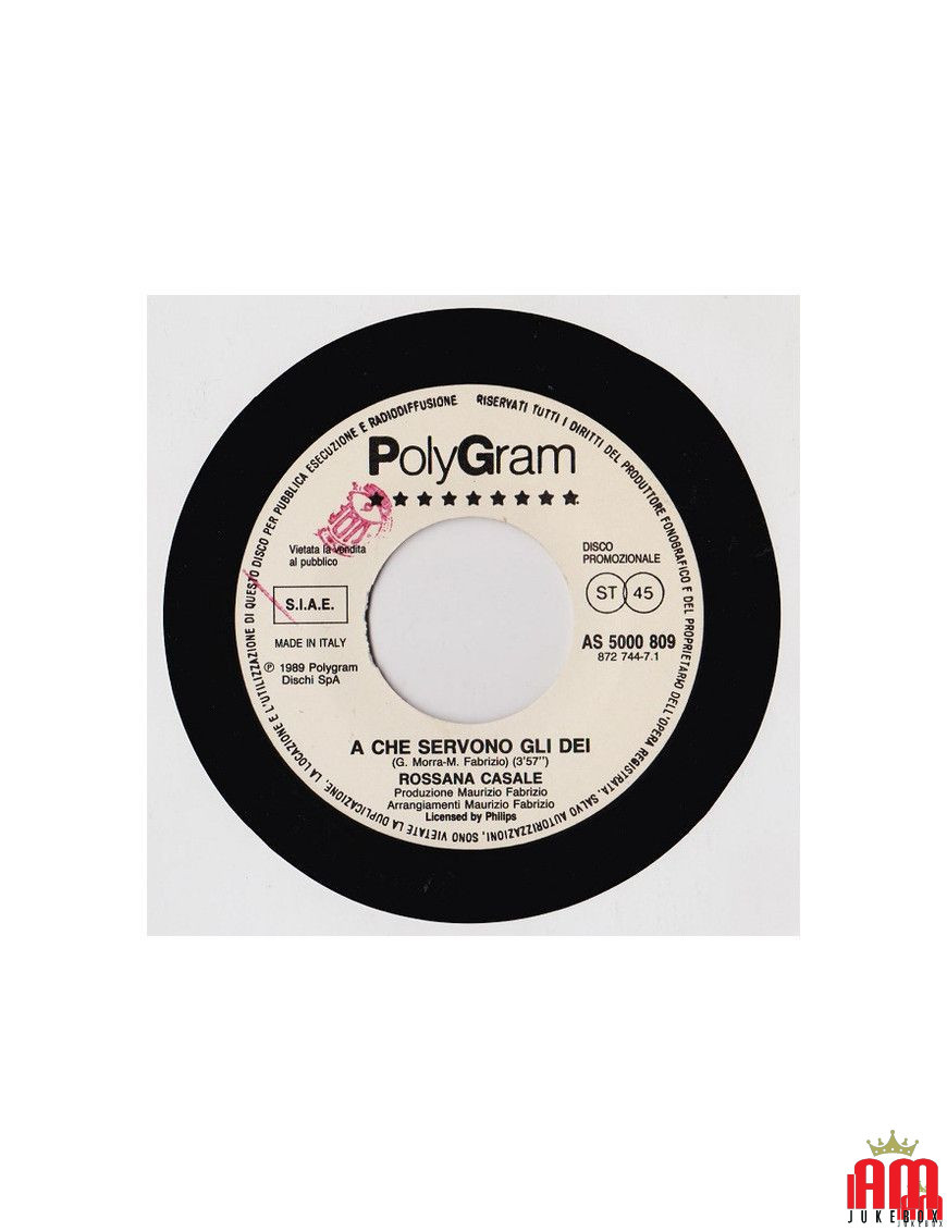 What Are the Gods For Time After Time [Rossana Casale,...] – Vinyl 7", 45 RPM, Promo [product.brand] 1 - Shop I'm Jukebox 