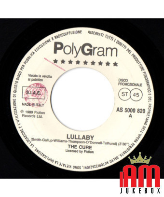 Lullaby A Simple Heart [The Cure,...] – Vinyl 7", 45 RPM, Promo [product.brand] 1 - Shop I'm Jukebox 