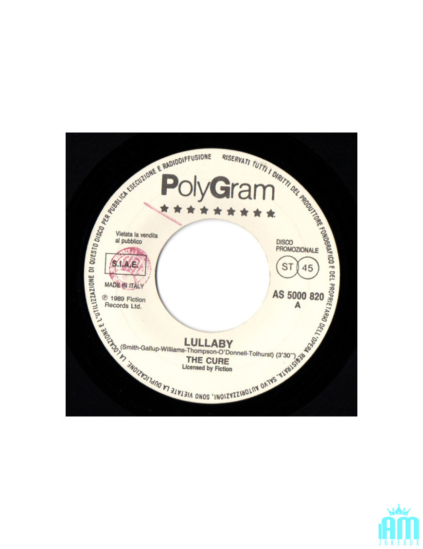 Lullaby A Simple Heart [The Cure,...] - Vinyl 7", 45 RPM, Promo [product.brand] 1 - Shop I'm Jukebox 