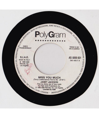 Miss You Much Walking My Way [Janet Jackson,...] – Vinyl 7", 45 RPM, Promo