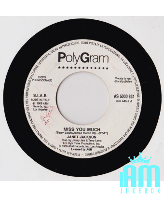 Tu me manques beaucoup en marchant sur mon chemin [Janet Jackson,...] - Vinyl 7", 45 RPM, Promo [product.brand] 1 - Shop I'm Juk