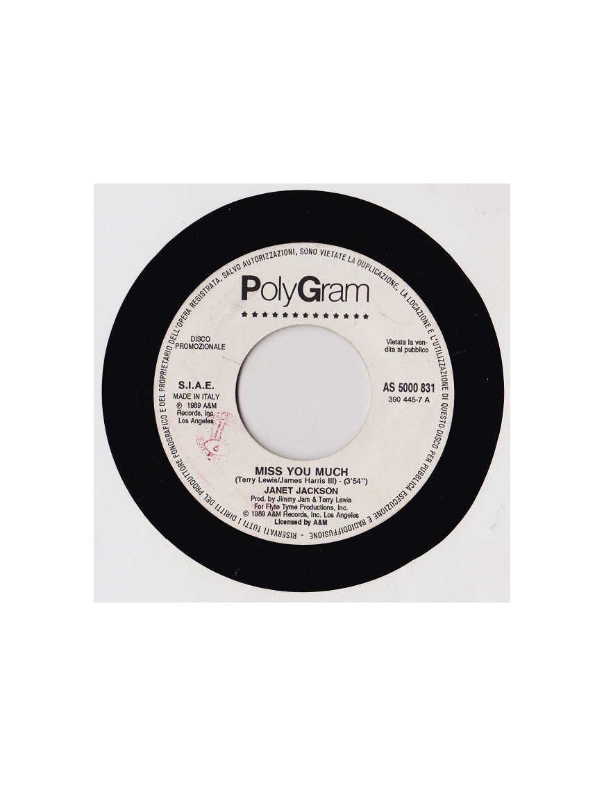 Miss You Much Walking My Way [Janet Jackson,...] – Vinyl 7", 45 RPM, Promo [product.brand] 1 - Shop I'm Jukebox 