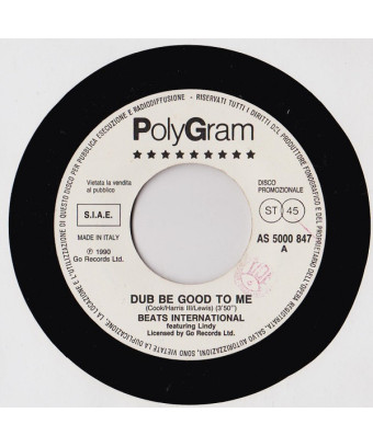 Dub Be Good To Me   Advice For The Young At Heart [Beats International,...] - Vinyl 7", 45 RPM, Promo, Stereo