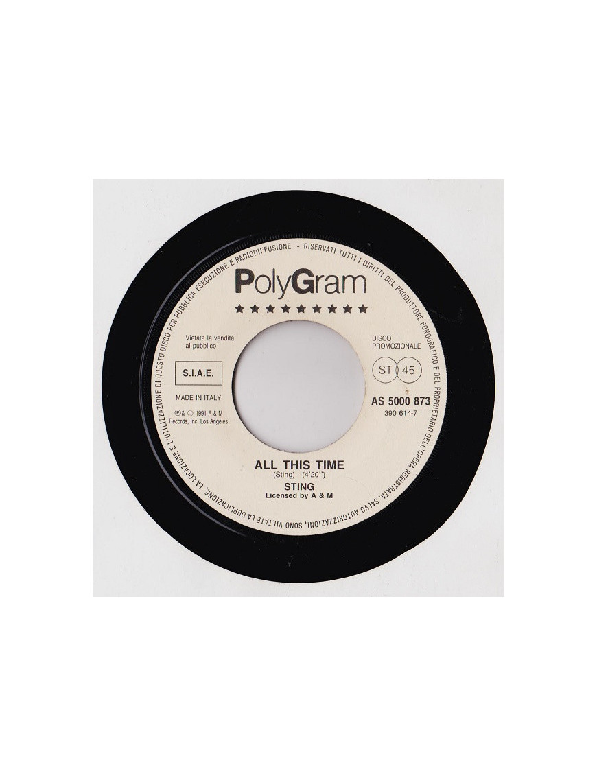 All This Time Unchained Melody [Sting,...] - Vinyl 7", 45 RPM, Promo, Stereo [product.brand] 1 - Shop I'm Jukebox 