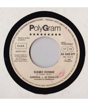 Nous sommes des femmes de la Terre [Sabrina,...] - Vinyl 7", 45 RPM, Promo [product.brand] 1 - Shop I'm Jukebox 