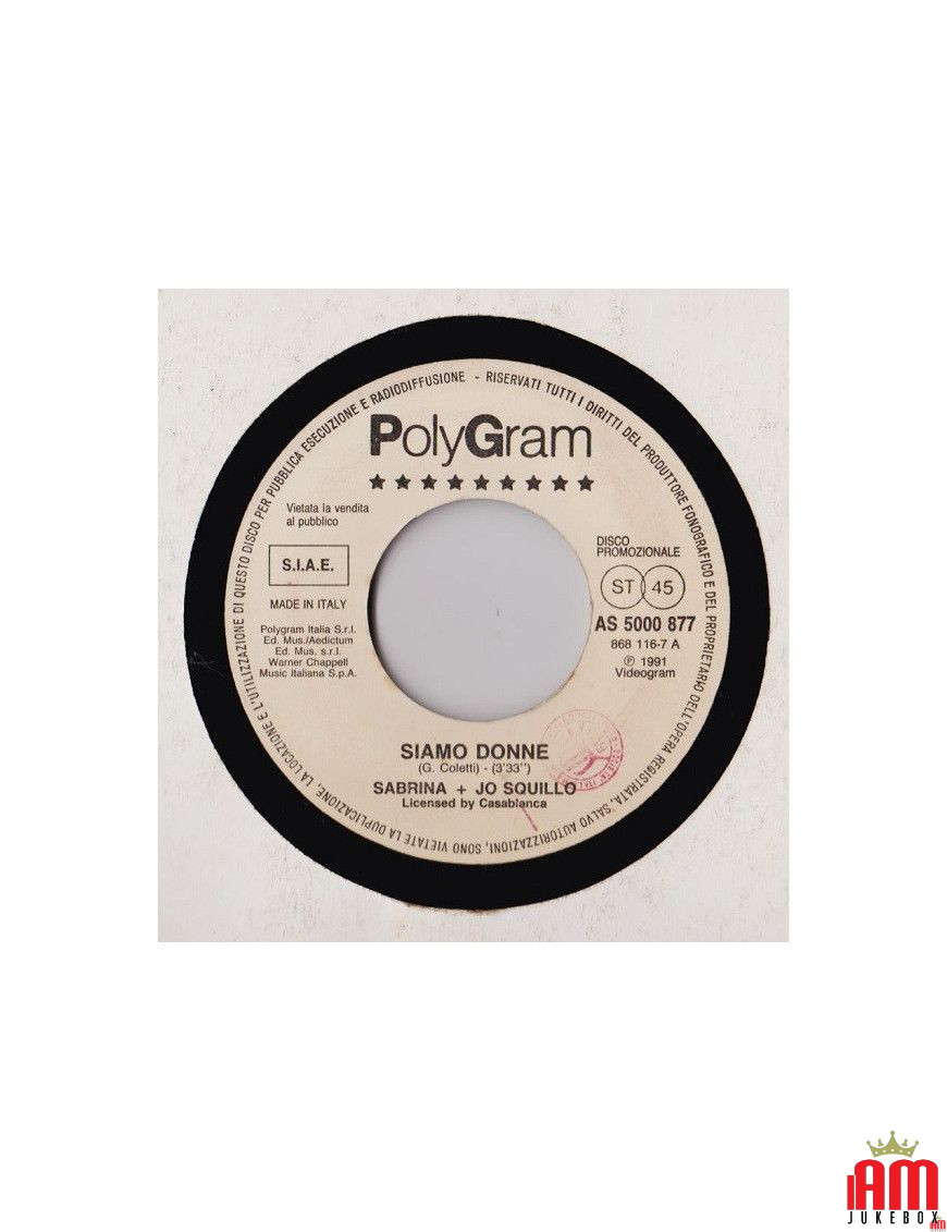 Nous sommes des femmes de la Terre [Sabrina,...] - Vinyl 7", 45 RPM, Promo [product.brand] 1 - Shop I'm Jukebox 