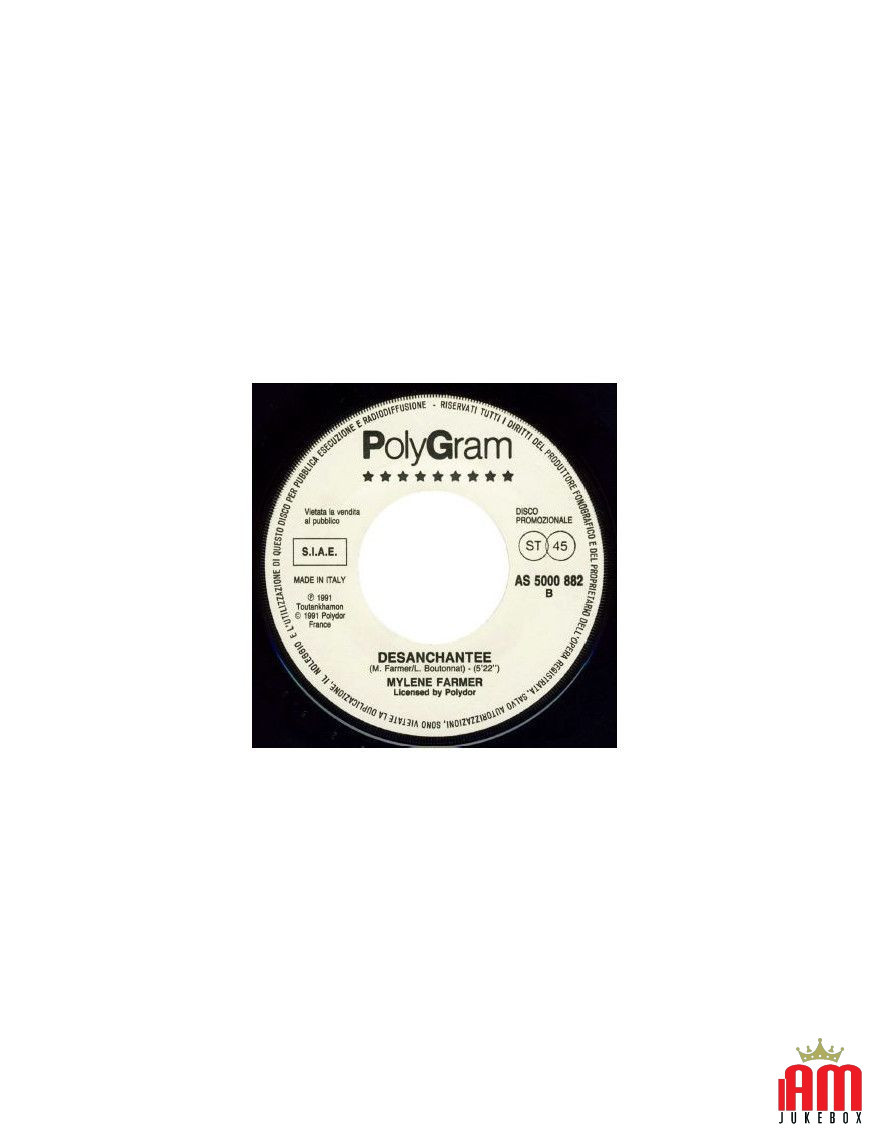 Senza Una Donna Desanchantee [Zucchero,...] – Vinyl 7", 45 RPM, Promo [product.brand] 1 - Shop I'm Jukebox 