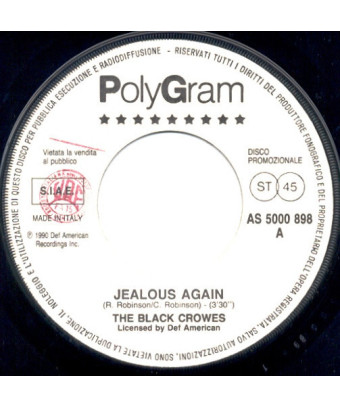 Jealous Again Dirty Boy Look [The Black Crowes,...] – Vinyl 7", 45 RPM, Promo