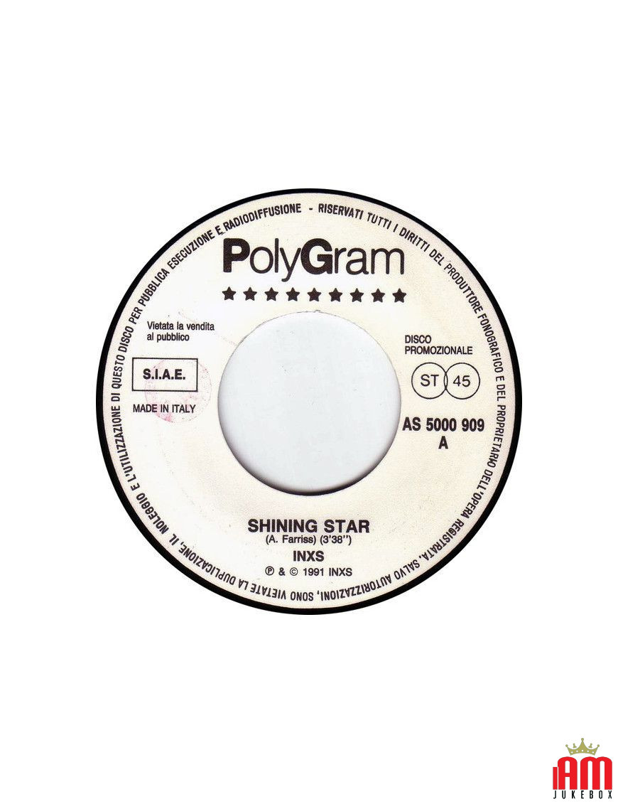 Shining Star The Unforgiven [INXS,...] – Vinyl 7", 45 RPM, Promo [product.brand] 1 - Shop I'm Jukebox 