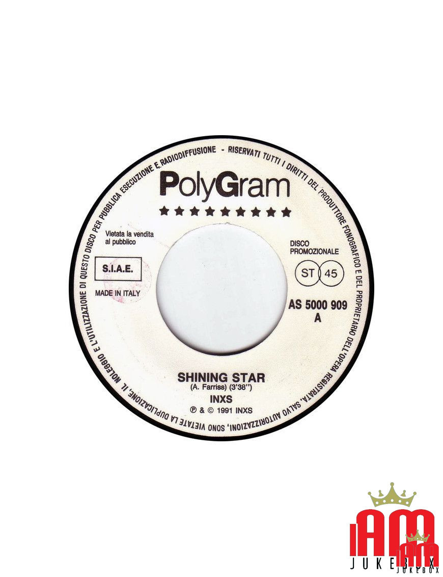 Shining Star The Unforgiven [INXS,...] – Vinyl 7", 45 RPM, Promo [product.brand] 1 - Shop I'm Jukebox 