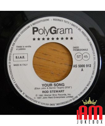 Your Song Burn Down The Mission [Rod Stewart,...] - Vinyle 7", 45 RPM, Jukebox, Promo [product.brand] 1 - Shop I'm Jukebox 