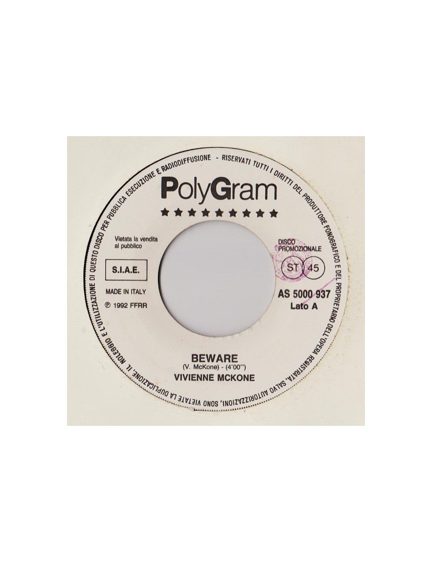 Beware Hello [Vivienne Mckone,...] - Vinyl 7", 45 RPM, Promo, Stéréo [product.brand] 1 - Shop I'm Jukebox 