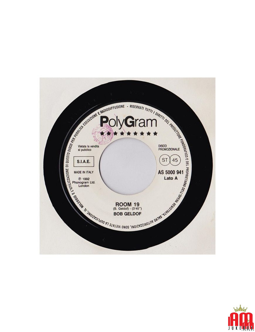 Room 19 I Don't Have The Body [Bob Geldof,...] – Vinyl 7", 45 RPM, Promo [product.brand] 1 - Shop I'm Jukebox 