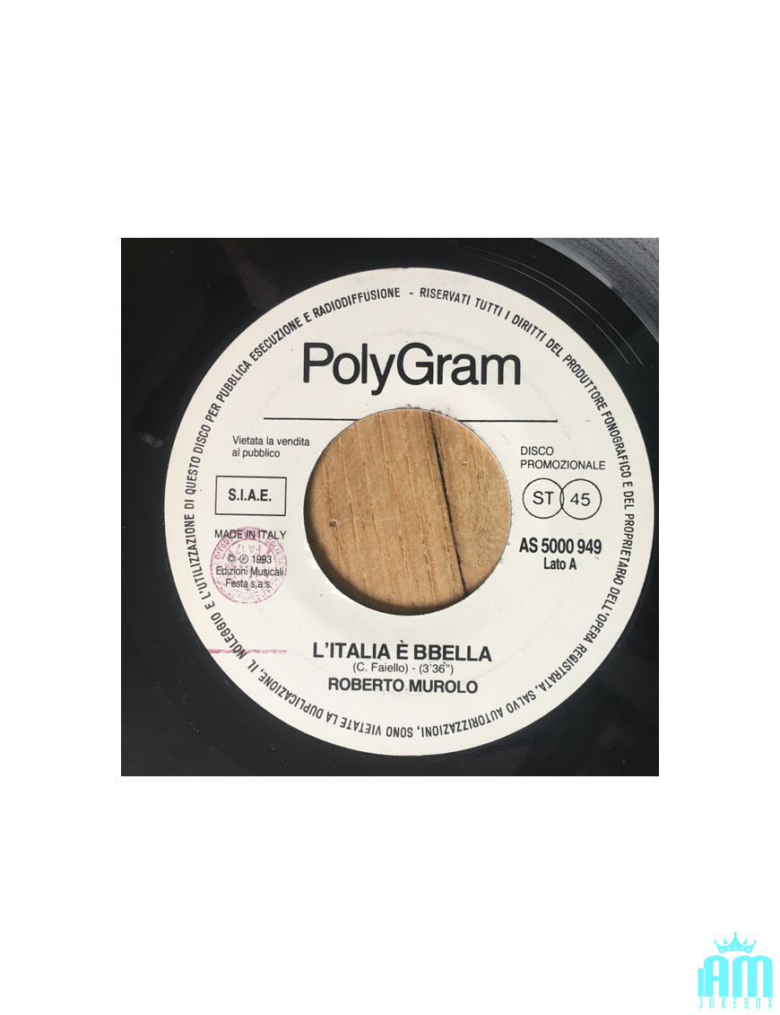 Italy Is Beautiful I No Longer Know Who To Believe [Roberto Murolo,...] - Vinyl 7", 45 RPM, Promo [product.brand] 1 - Shop I'm J