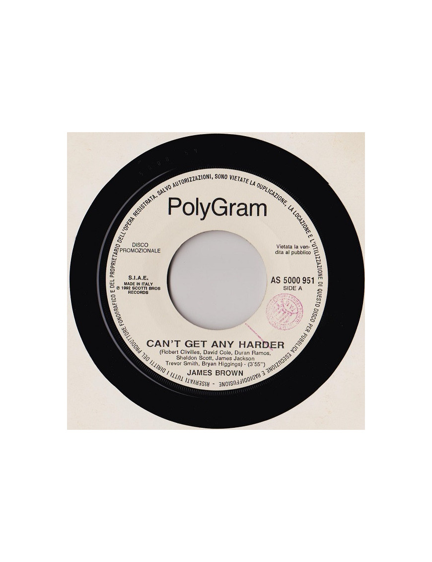 Can't Get Any Harder Deep [James Brown,...] - Vinyl 7", 45 RPM, Promo [product.brand] 1 - Shop I'm Jukebox 
