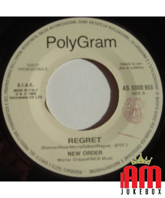 Regret Prima Di Tutto [New Order,...] – Vinyl 7", 45 RPM, Promo [product.brand] 1 - Shop I'm Jukebox 