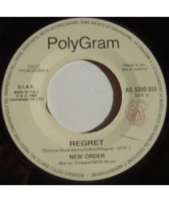 Regret Prima Di Tutto [New Order,...] - Vinyl 7", 45 RPM, Promo [product.brand] 1 - Shop I'm Jukebox 