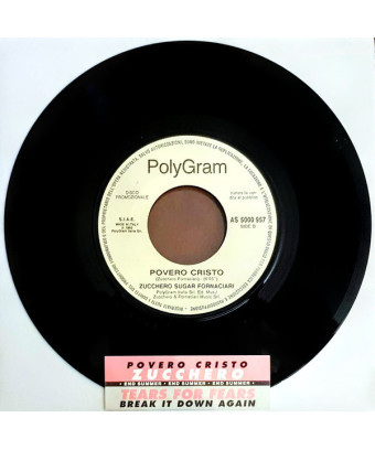Break It Down Again Poor Christ [Tears For Fears,...] – Vinyl 7", 45 RPM, Mispress, Promo