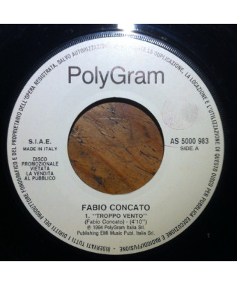 Troppo Vento Whatta Man [Fabio Concato,...] – Vinyl 7", 45 RPM, Promo [product.brand] 1 - Shop I'm Jukebox 