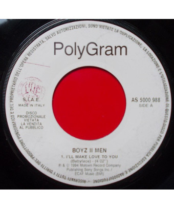 I'll Make Love To You   Crazy For You [Boyz II Men,...] - Vinyl 7", 45 RPM, Promo