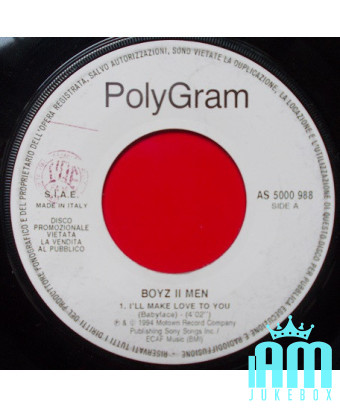 Je te ferai l'amour fou de toi [Boyz II Men,...] - Vinyl 7", 45 RPM, Promo [product.brand] 1 - Shop I'm Jukebox 