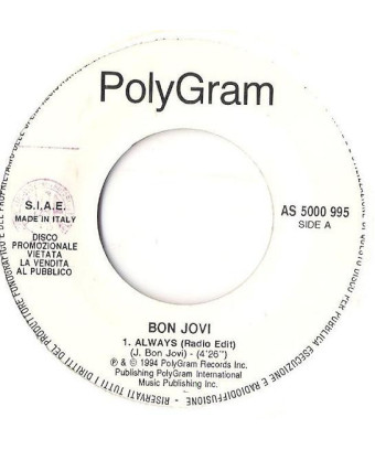 Always The Rhythm Is Magic [Bon Jovi,...] - Vinyl 7", 45 RPM, Promo [product.brand] 1 - Shop I'm Jukebox 
