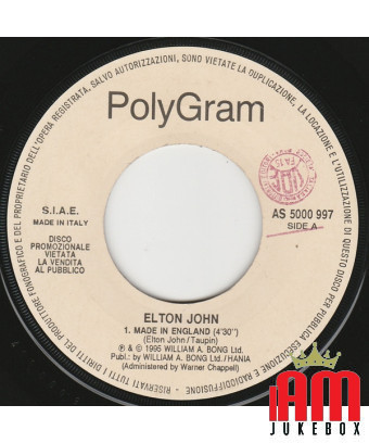 Hergestellt in England This Ain't A Love Song [Elton John,...] – Vinyl 7", 45 RPM, Promo [product.brand] 1 - Shop I'm Jukebox 