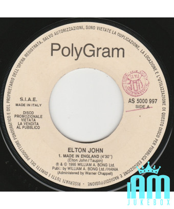 Fabriqué en Angleterre, This Ain't A Love Song [Elton John,...] - Vinyl 7", 45 RPM, Promo [product.brand] 1 - Shop I'm Jukebox 