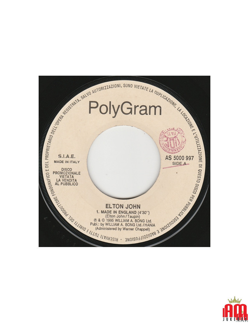 Hergestellt in England This Ain't A Love Song [Elton John,...] – Vinyl 7", 45 RPM, Promo [product.brand] 1 - Shop I'm Jukebox 