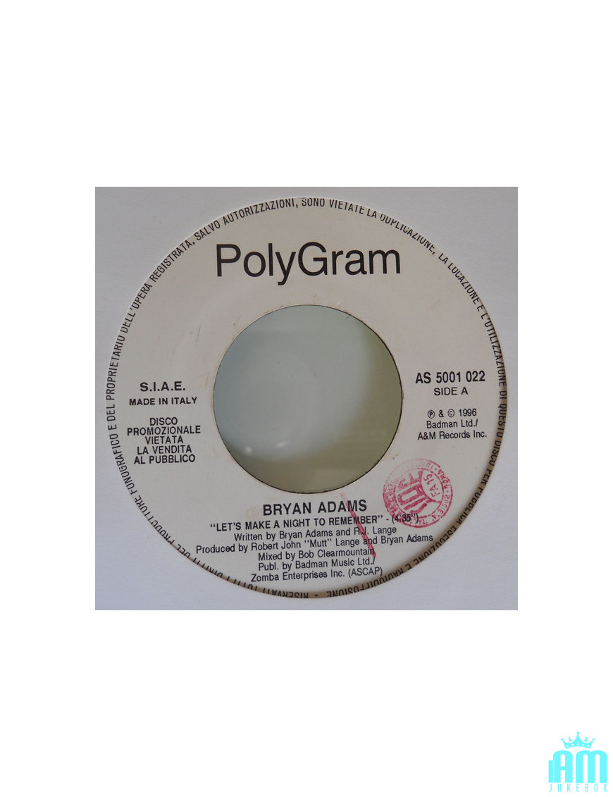 Faisons une nuit inoubliable sur Ocean Drive [Bryan Adams,...] - Vinyl 7", 45 RPM, Jukebox, Promo [product.brand] 1 - Shop I'm J