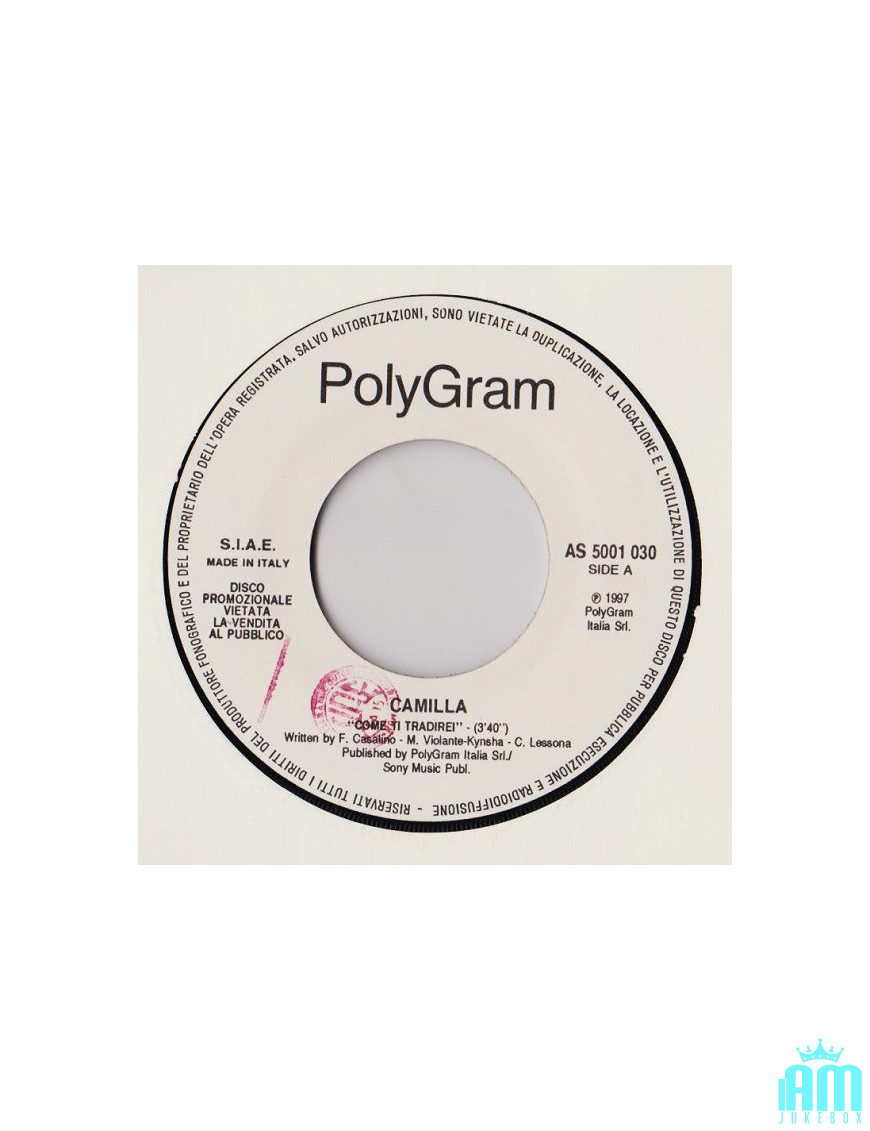 How I Would Betray You Clean Face [Camilla (3),...] - Vinyl 7", 45 RPM, Promo [product.brand] 1 - Shop I'm Jukebox 