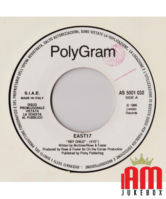 Hey Child Amo, T'Amo, Ti Amo [East 17,...] – Vinyl 7", 45 RPM, Promo [product.brand] 1 - Shop I'm Jukebox 