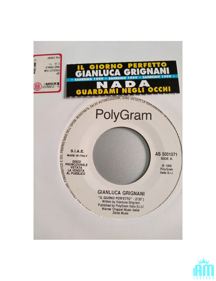 The Perfect Day Look Me in the Eyes [Gianluca Grignani,...] – Vinyl 7", Jukebox, Promo [product.brand] 1 - Shop I'm Jukebox 
