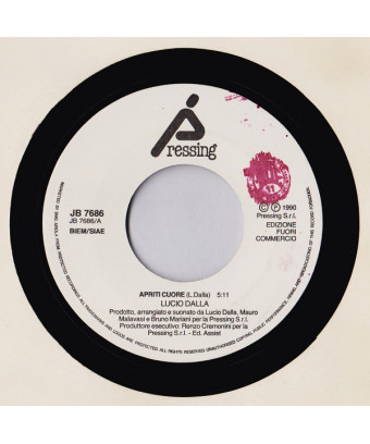 Apriti Cuore Viva [Lucio Dalla,...] – Vinyl 7", 45 RPM, Promo