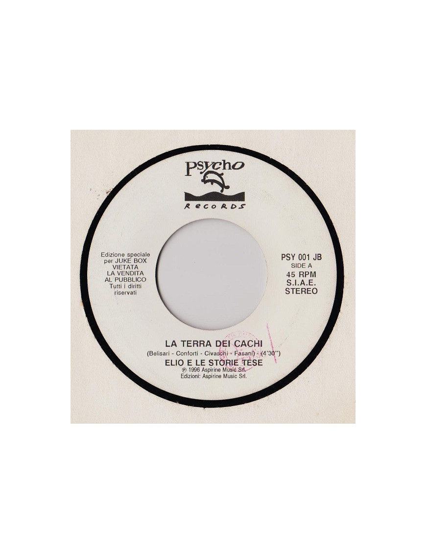La Terra Dei Cachi   Non È Amore [Elio E Le Storie Tese,...] - Vinyl 7", 45 RPM, Jukebox, Stereo