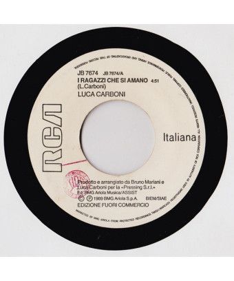 I Ragazzi Che Si Amano Rok The Nation [Luca Carboni,...] - Vinyl 7", 45 RPM, Promo [product.brand] 1 - Shop I'm Jukebox 