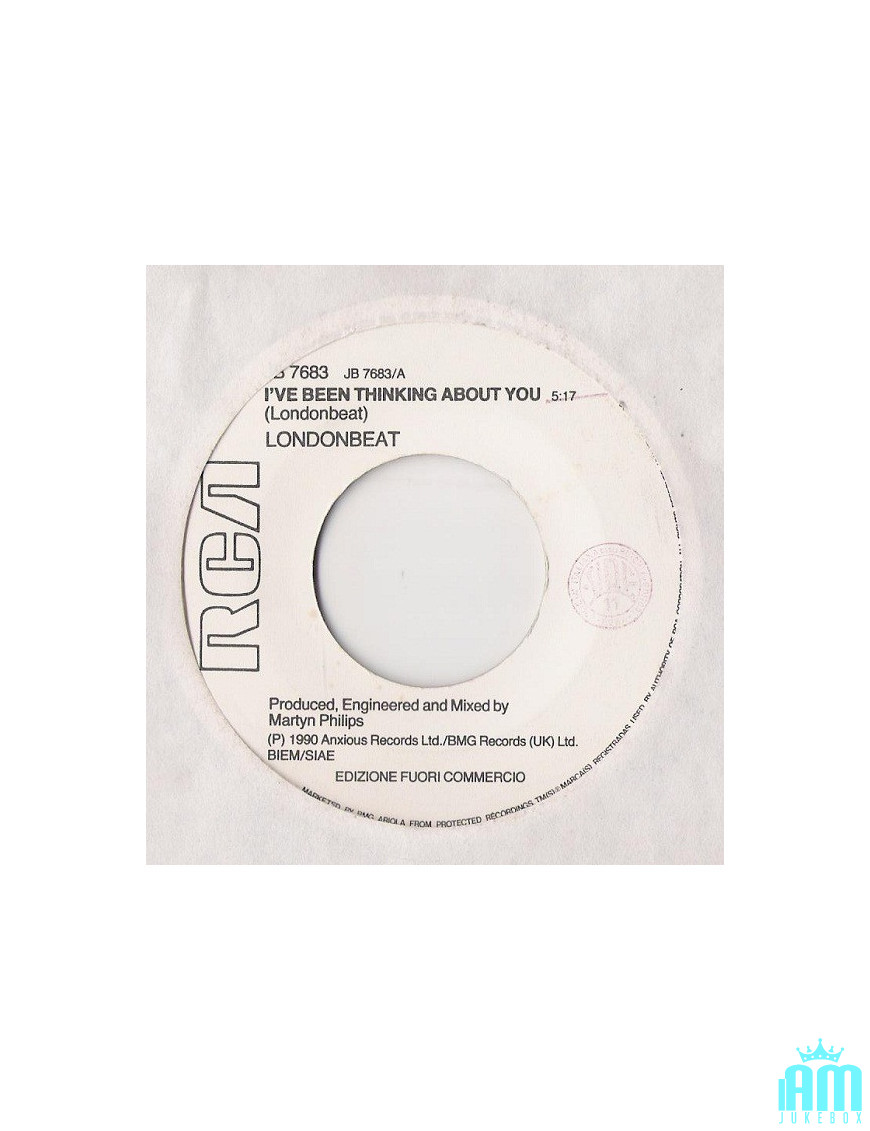 J'ai pensé à toi de si près [Londonbeat,...] - Vinyl 7", 45 RPM, Promo [product.brand] 1 - Shop I'm Jukebox 