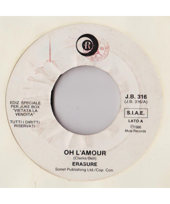 Oh L'Amour   When The Night Closes In [Erasure,...] - Vinyl 7", 45 RPM, Jukebox
