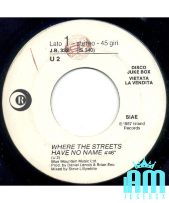 Where The Streets Have No Name Never Let Me Down Again [U2,...] – Vinyl 7", 45 RPM, Jukebox, Druckfehler [product.brand] 1 - Sho