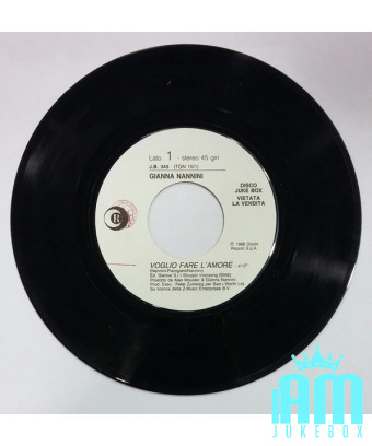 Je Veux Faire L'amour Le Blues Du Fan [Gianna Nannini,...] - Vinyl 7", 45 RPM, Jukebox [product.brand] 1 - Shop I'm Jukebox 
